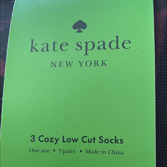 NWT Kate Spade 3 Cozy Low Cut Socks in a Bag - Picture 2 of 7